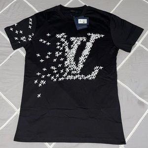 LV PLANES PRINTED T-SHIRT